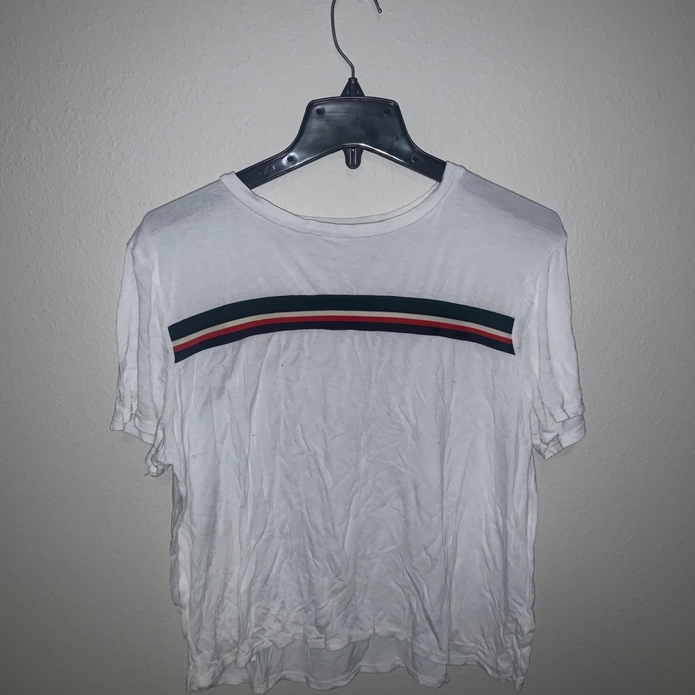 Striped White Shirt